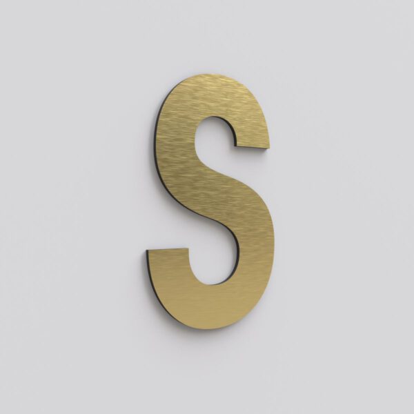 RVS geslepen letter
